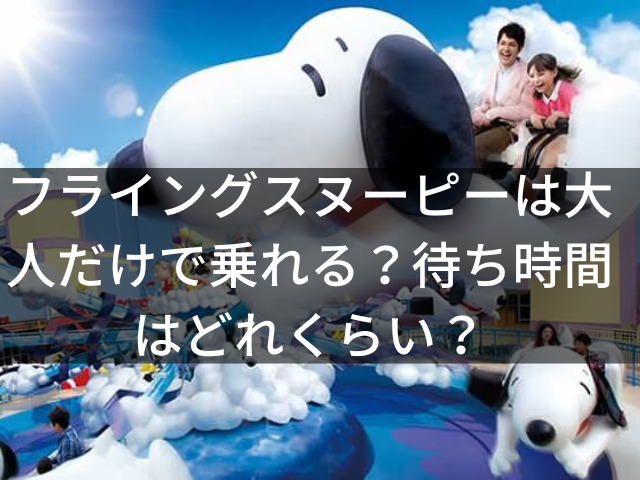フライングスヌーピー　大人